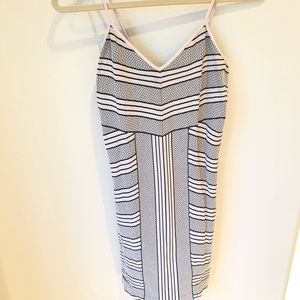 BCBGeneration Light Pink/ Black Knit Dress